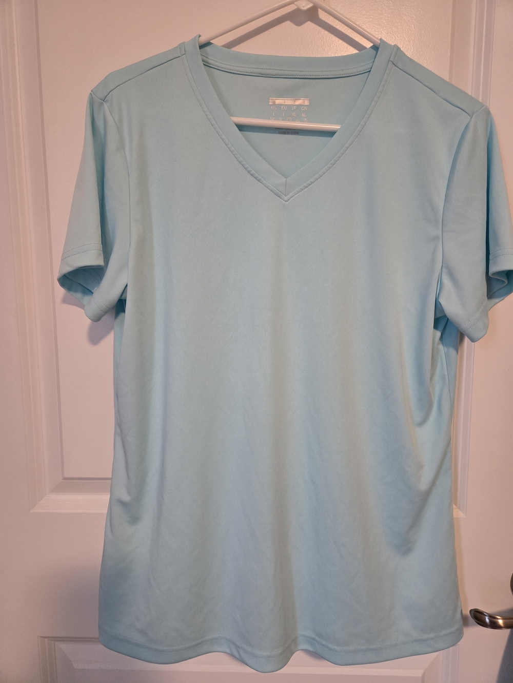 Women's Lake Blue Athletic Shirt, Never Worn